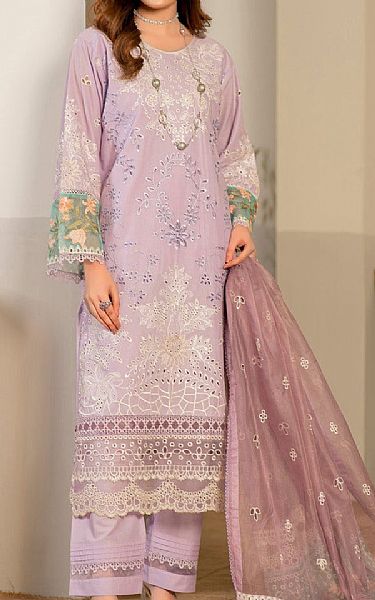 Vs Textile Lilac Lawn Suit | Pakistani Lawn Dress in USA- Image 1