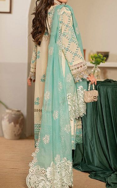 Vs Textile Ivory Lawn Suit | Pakistani Lawn Dress in USA- Image 2
