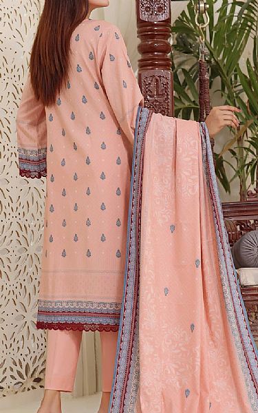 Vs Textile Pinkish Tan Dhanak Suit | Pakistani Winter Dresses- Image 2