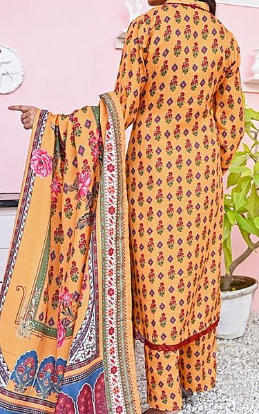 Vs Textile Apricot Pashmina Suit | Pakistani Winter Dresses- Image 2