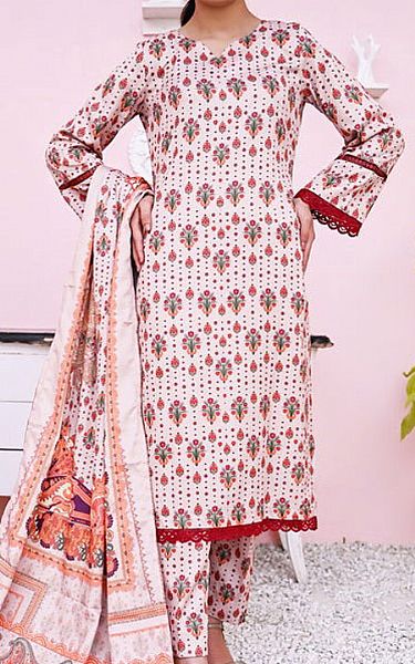 Vs Textile Pale Pink Pashmina Suit | Pakistani Winter Dresses- Image 1