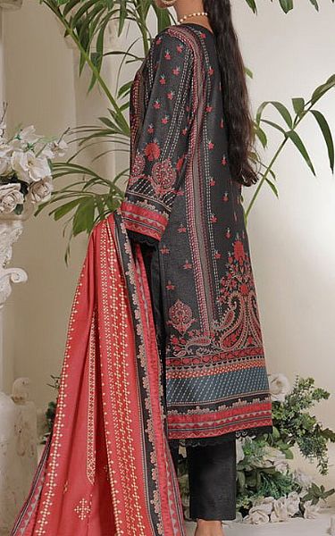 Vs Textile Charcoal Karandi Suit | Pakistani Winter Dresses- Image 2