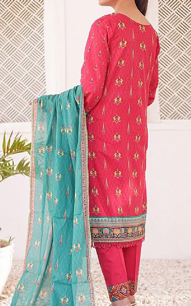 Vs Textile Redical Red Lawn Suit | Pakistani Lawn Dress in USA- Image 2