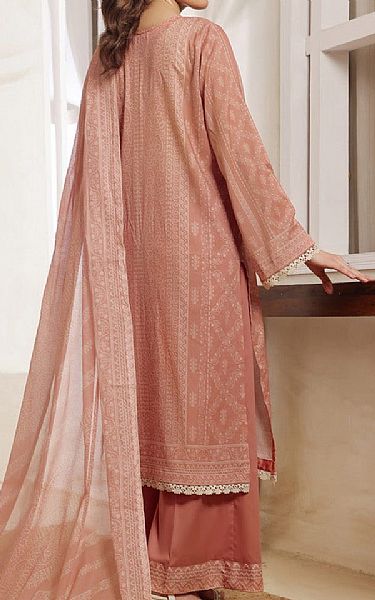 Vs Textile Salmon Lawn Suit | Pakistani Lawn Dress in USA- Image 2