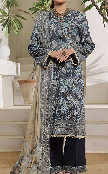 Vs Textile Black Lawn Suit | Pakistani Lawn Dress in USA- Image 1