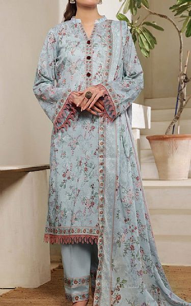 Vs Textile Cadet Grey Lawn Suit | Pakistani Lawn Dress in USA- Image 1