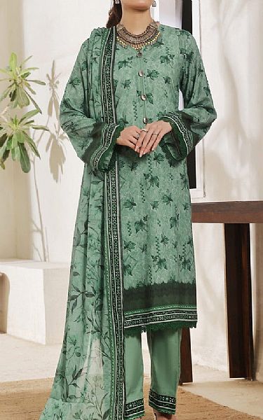 Vs Textile Summer Green Lawn Suit | Pakistani Lawn Dress in USA- Image 1