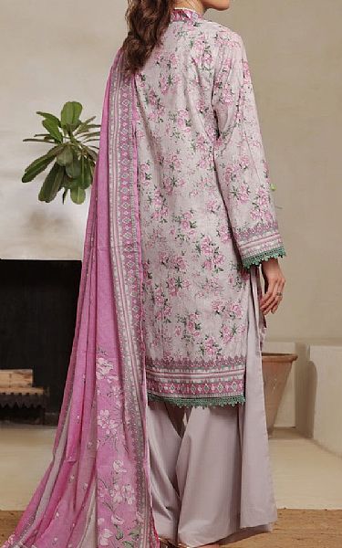 Vs Textile Pastel Grey/Pink Lawn Suit | Pakistani Lawn Dress in USA- Image 2
