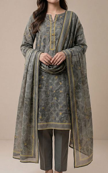 Vs Textile Dark Grey Lawn Suit | Pakistani Lawn Dress in USA- Image 1