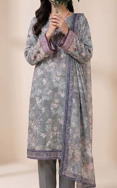Vs Textile Grey Lawn Suit | Pakistani Lawn Dress in USA- Image 1