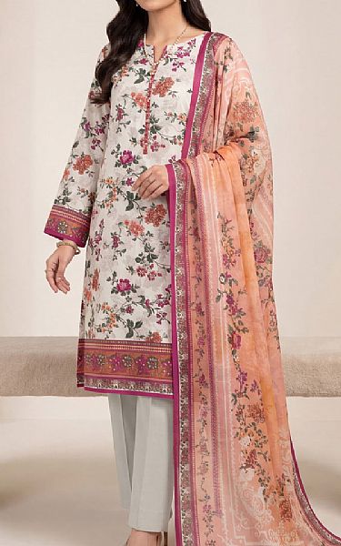 Vs Textile Light Grey Lawn Suit | Pakistani Lawn Dress in USA- Image 1