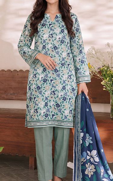Vs Textile Sea Mist Lawn Suit | Pakistani Lawn Dress in USA- Image 1