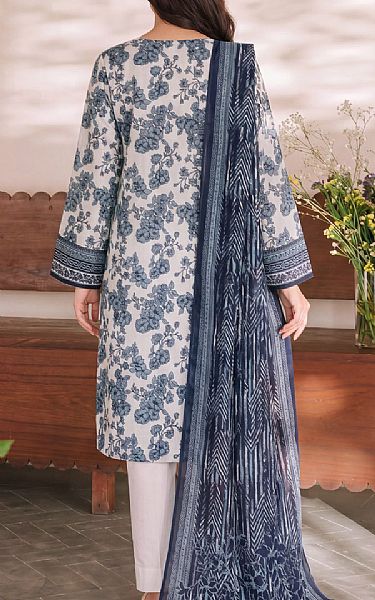 Vs Textile Off White/Slate Lawn Suit | Pakistani Lawn Dress in USA- Image 2