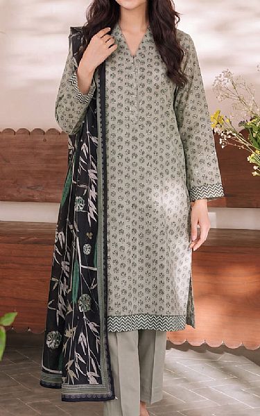 Vs Textile Grey/Black Lawn Suit | Pakistani Lawn Dress in USA- Image 1