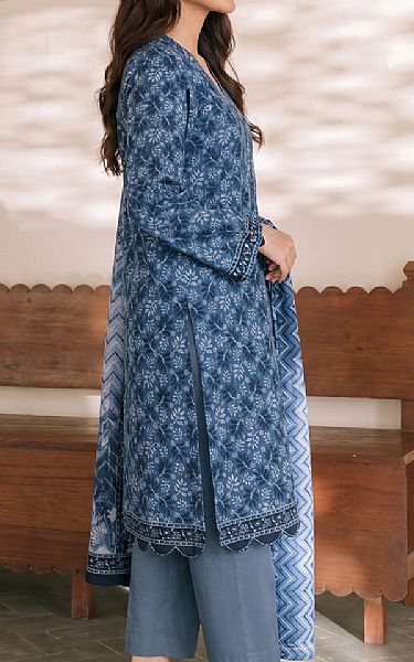 Vs Textile Dusk Blue Lawn Suit | Pakistani Lawn Dress in USA- Image 2