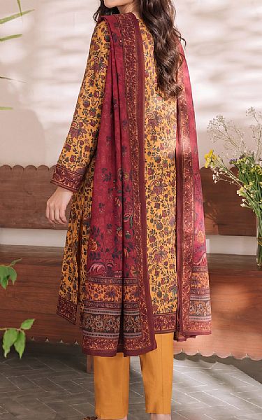 Vs Textile Dull Orange/Vivid Burgundy Lawn Suit | Pakistani Lawn Dress in USA- Image 2