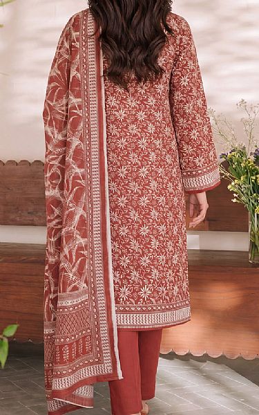 Vs Textile Pale Carmine/Off White Lawn Suit | Pakistani Lawn Dress in USA- Image 2