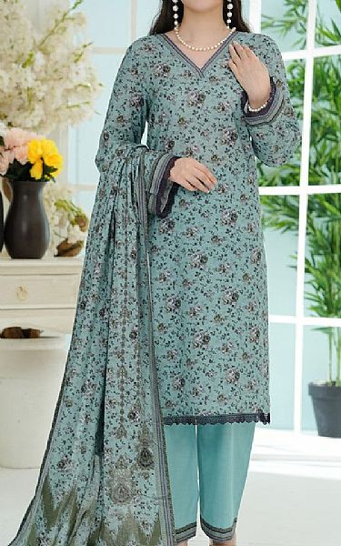Vs Textile Sky Blue Lawn Suit | Pakistani Lawn Dress in USA- Image 1