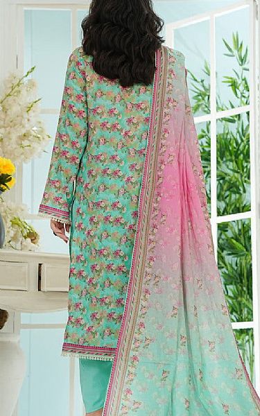 Vs Textile Sea Green Lawn Suit | Pakistani Lawn Dress in USA- Image 2