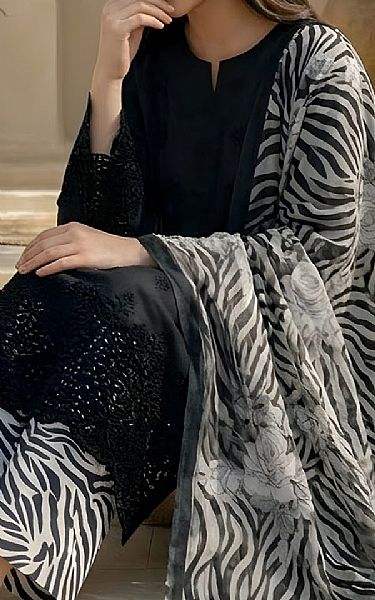 Vs Textile Black Lawn Suit | Pakistani Lawn Dress in USA- Image 2