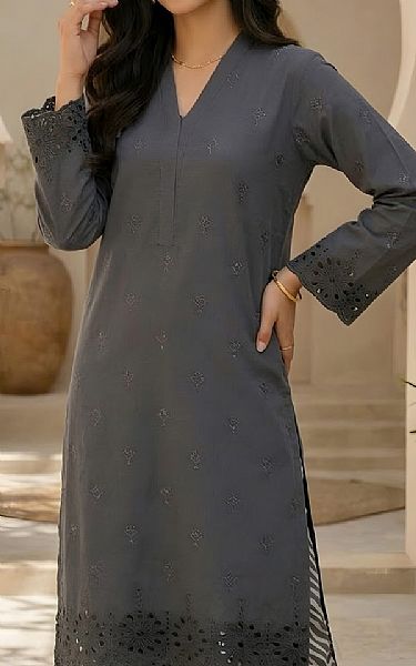Vs Textile Dark Grey Lawn Suit | Pakistani Lawn Dress in USA- Image 2