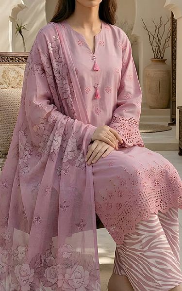 Vs Textile Pink Flare Lawn Suit | Pakistani Lawn Dress in USA- Image 2