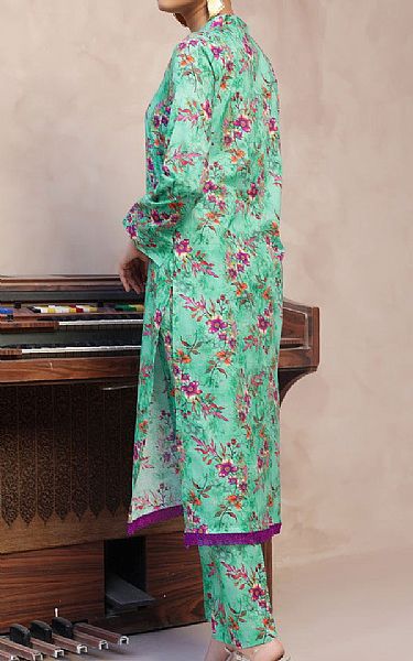 Vs Textile Sea Green Lawn Suit (2 pcs) | Pakistani Lawn Dress in USA- Image 2