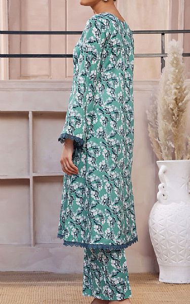 Vs Textile Sea Green Lawn Suit (2 pcs) | Pakistani Lawn Dress in USA- Image 2