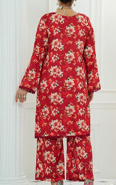 Vs Textile Maroon Lawn Suit (2 pcs) | Pakistani Lawn Dress in USA- Image 2