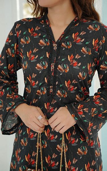 Vs Textile Black Lawn Suit (2 pcs) | Pakistani Lawn Dress in USA- Image 2