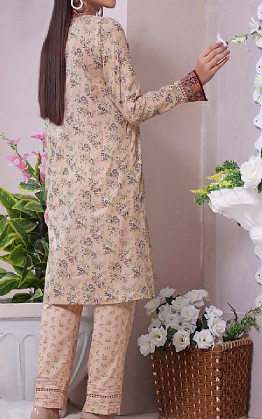 Vs Textile Beige Lawn Suit (2 pcs) | Pakistani Lawn Suits- Image 2