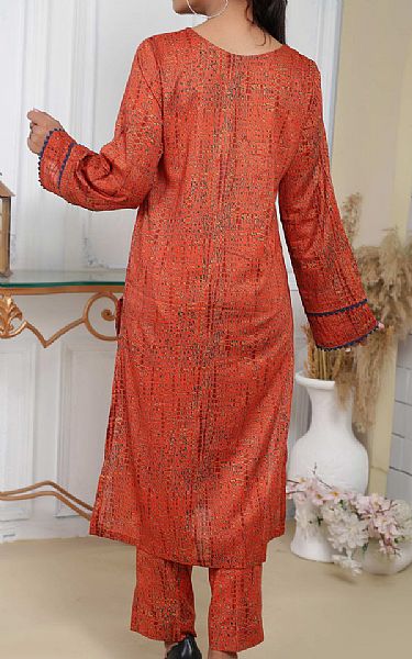 Vs Textile Shocking Orange Lawn Suit (2 pcs) | Pakistani Lawn Suits- Image 2