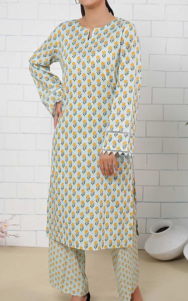 Vs Textile Pale Blue Lawn Suit (2 pcs) | Pakistani Lawn Dress in USA- Image 1