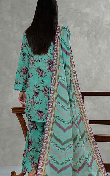 Vs Textile Sea Green Lawn Suit | Pakistani Lawn Dress in USA- Image 2