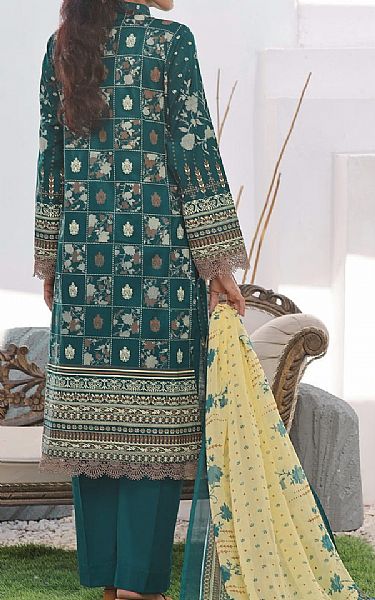 Vs Textile Teal Lawn Suit | Pakistani Lawn Dress in USA- Image 2
