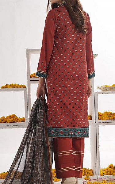 Vs Textile Vivid Auburn Lawn Suit | Pakistani Lawn Suits- Image 2