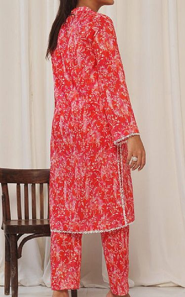 Vs Textile Deep Carmine Pink Lawn Suit (2 pcs) | Pakistani Lawn Dress in USA- Image 2