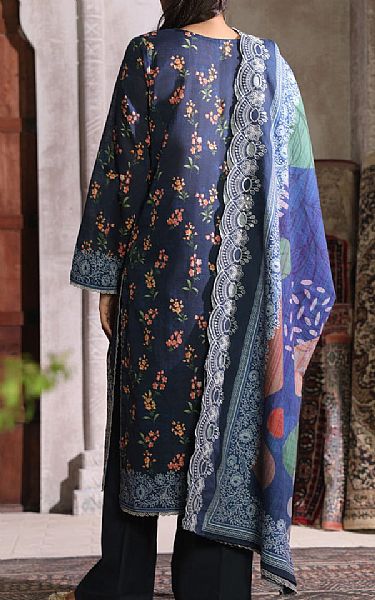 Vs Textile Navy Blue Khaddar Suit | Pakistani Winter Dresses in USA- Image 2
