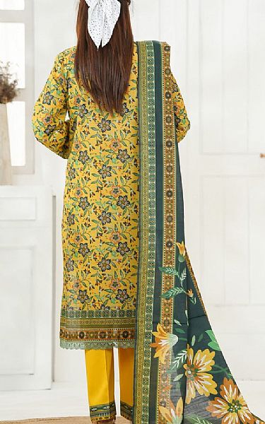 Vs Textile Yellow Khaddar Suit | Pakistani Winter Dresses in USA- Image 2