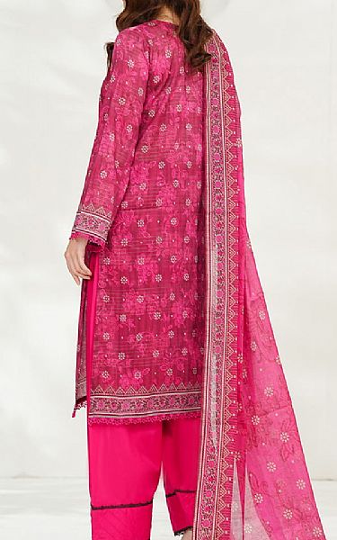 Vs Textile Dark Pink Lawn Suit | Pakistani Lawn Dress in USA- Image 2