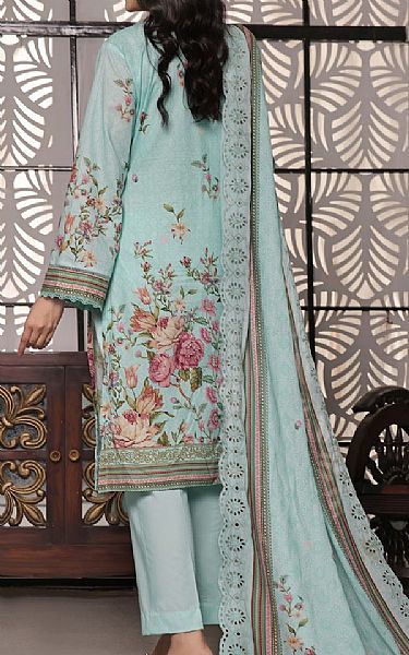 Vs Textile Cyan Opaque Lawn Suit | Pakistani Lawn Suits- Image 2