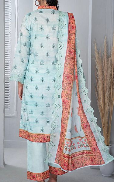 Vs Textile Cyan Opaque Lawn Suit | Pakistani Lawn Dress in USA- Image 2