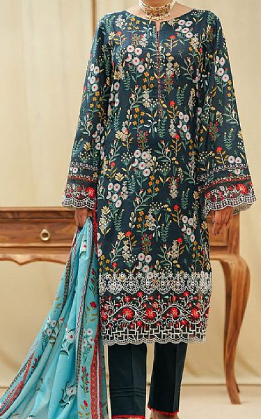 Vs Textile Pickled Bluewood Lawn Suit | Pakistani Lawn Dress in USA- Image 1