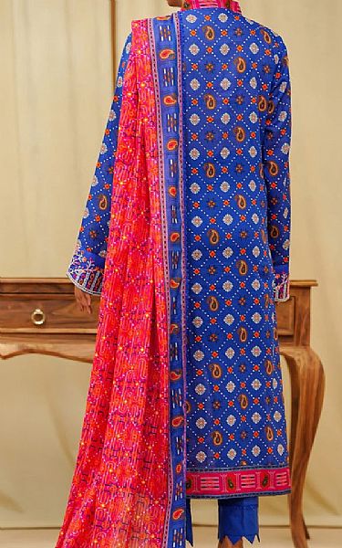 Vs Textile Royal Blue Lawn Suit | Pakistani Lawn Dress in USA- Image 2