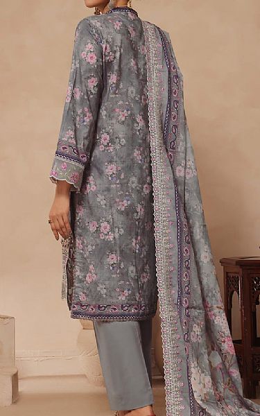 Vs Textile Dark Grey Lawn Suit | Pakistani Lawn Dress in USA- Image 2