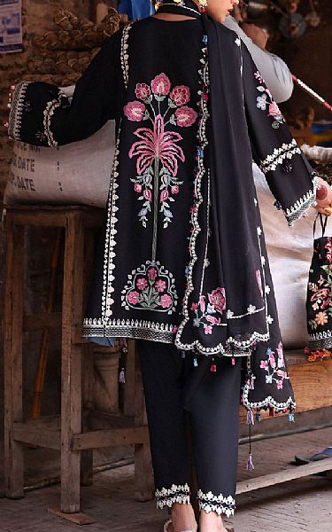 Zaha Black Lawn Suit | Pakistani Lawn Dress in USA- Image 2