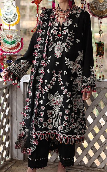 Zaha Black Lawn Suit | Pakistani Lawn Dress in USA- Image 1
