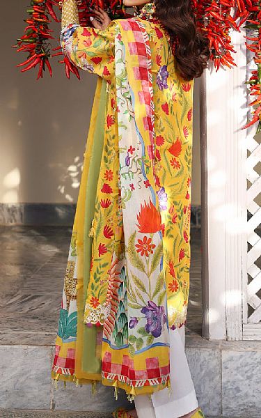 Zaha Mustard Lawn Suit | Pakistani Lawn Dress in USA- Image 2