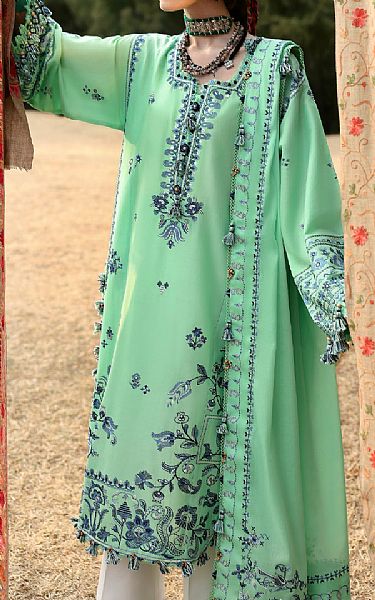 Zaha Mint Green Lawn Suit | Pakistani Lawn Dress in USA- Image 2