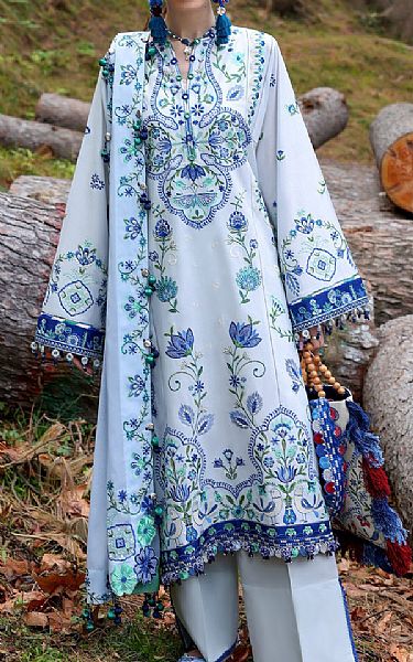 Zaha Grey Lawn Suit | Pakistani Lawn Dress in USA- Image 1